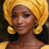 Artisan Golden Fulani Earrings – Large Handmade African Statement Jewelry