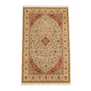Persian D.K Handmade Rug – Ivory & Red Floral Medallion Design – 4'6" x 7'