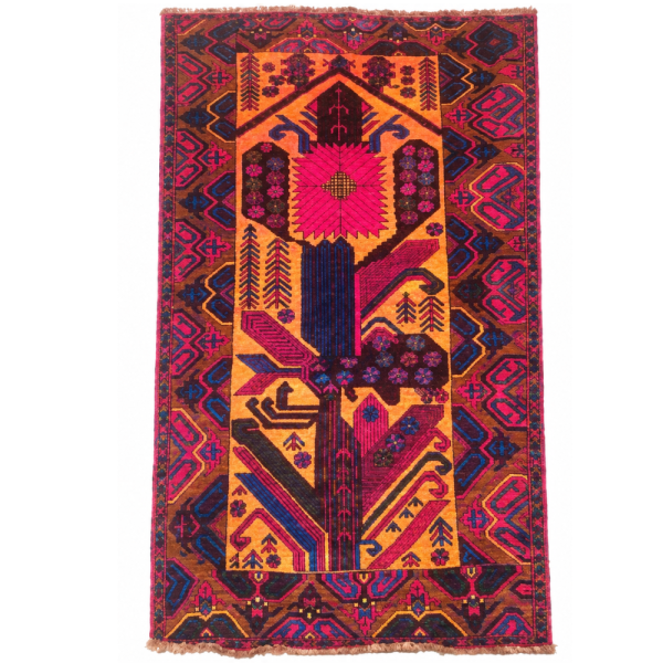 Khal Mudi Handmade Rug – Vibrant Floral Tribal Design – 2.2 Mtr (4x6 Ft)