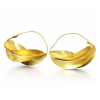 Artisan Golden Fulani Earrings – Large Handmade African Statement Jewelry