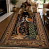 Pictorials & Huntings Handmade Rug – Peacock & Crane Tree-of-Life Design – 4x6 Ft