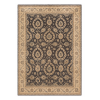 Persian D Handmade Rug – Charcoal & Beige Floral Design – 8x10 Ft
