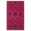 Khal Mudi Handmade Rug – Vibrant Pink Geometric Design – 2.2 Mtr (4x6 Ft)