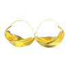 Artisan Golden Fulani Earrings – Medium Handmade African Tribal Jewelry