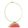Vibrant African Beaded Statement Necklace – Handmade West African Jewelry