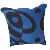 Blue Mudcloth Pillow Cover: Double Sided African Bogolan Fani Fabrics