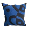Blue Mudcloth Pillow Cover: Double Sided African Bogolan Fani Fabrics