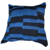 Blue Mudcloth Pillow Cover: African Bogolan Fani Cotton Cushion Double Face