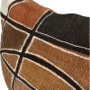 Handmade Brown Mudcloth Pillow Cover: African Bogolan Fani Cotton Cushion Double Face