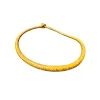 Traditional Yellow African Leather Braided Necklace – Handmade Ethnic Statement Jewelry