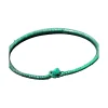Green Traditional African Leather Necklace – Handmade Tribal Boho Jewelry