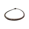 Traditional Braided African Brown Leather Necklace – Handmade Tribal Boho Jewelry