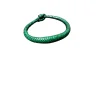 Traditional Braided Green Leather Bracelet – Handmade Ethnic Boho Jewelry