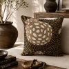 Brown Mudcloth Pillow Cover: Double Sided African Bogolan Fani Fabric