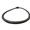 Handmade Brown Leather Tribal Necklace– African-Inspired Boho Jewelry