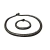 Traditional Braided African Brown Leather Necklace – Handmade Tribal Boho Jewelry