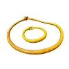 Traditional Yellow African Leather Braided Necklace – Handmade Ethnic Statement Jewelry
