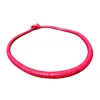 Handcrafted Pink African Braided Leather Necklace – Tribal Boho Statement Jewelry