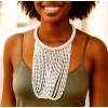 Handmade Boho Bead Necklace – Vibrant Natural Bead Statement Jewelry