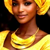 Handmade Golden Fulani African Braided Leather Necklace – Tribal Statement Jewelry