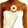 Colorful African Beaded Necklace – Handmade West African Statement Jewelry