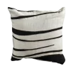 Zebra Stripe Mudcloth Pillow Cover: African Bogolan Fani, Handmade Cotton Double Face