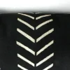Black Mudcloth Pillow Cover: African Bogolan Design