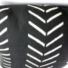 Black Mudcloth Pillow Cover: African Bogolan Design