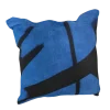 Blue and Black Mudcloth Pillow Cover: Double Sided African Bogolan Fani Fabrics