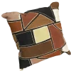 Brown Mudcloth Pillow Cover: Double Sided African Bogolan Fani Fabric