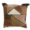 Brown Mudcloth Pillow Cover: Double Sided African Bogolan Fani Fabric