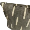 Gray Mudcloth Pillow Cover: Double Sided African Bogolan Fani Fabric