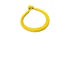 Handcrafted Yellow African Leather Bracelet – Tribal Boho Statement Jewelry