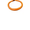 Handmade Orange African Leather Bracelet – Tribal Boho Statement Jewelry