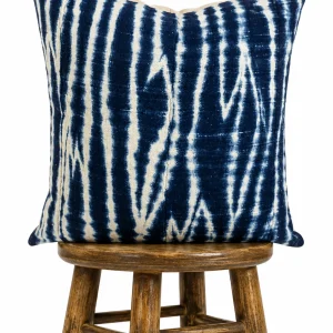 African Indigo Pillow Cover: Blue Mudcloth, Boho Decor