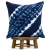 Handmade African Indigo Pillow Cover: Blue Mudcloth, Boho Decor