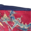 African Batick Red Pillow Cover: Handmade Cushion, Boho Decor