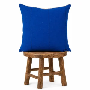 Blue African Indigo Pillow Cover: Handmade Mudcloth Cushion