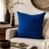 Blue African Indigo Pillow Cover: Handmade Mudcloth Cushion