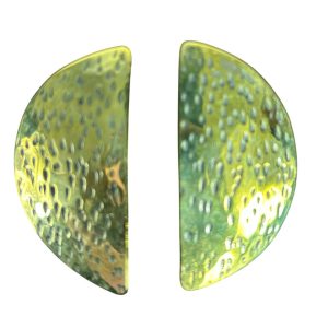 Golden Brass Statement Earrings Oversized Handmade Triangle Hoop Earrings, African Design