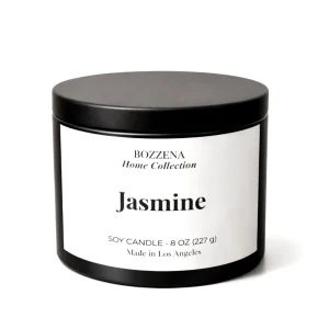 Jasmine Scented Candle – 8 Oz Natural Wax Home Fragrance