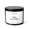 Sage Lavender Scented Candle – 8 Oz Natural Home Fragrance