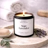 Sage Lavender Scented Candle – 8 Oz Natural Home Fragrance