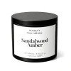 Sandalwood & Amber Scented Candle – 8 Oz Luxury Home Fragrance