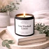 Sun Washed Linen Scented Candle – 8 Oz Home Fragrance